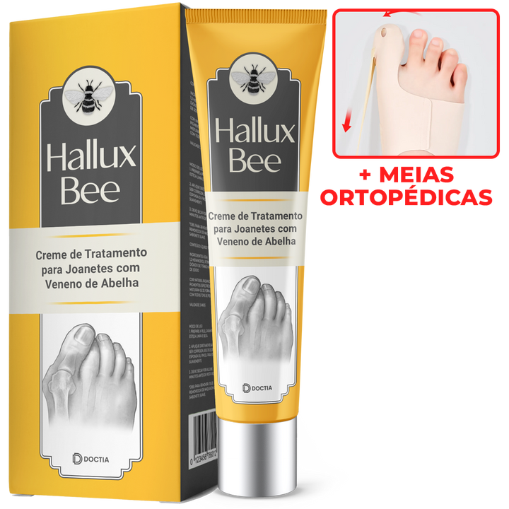 HalluxBee™ Creme de Tratamento para Joanetes com Veneno de Abelha