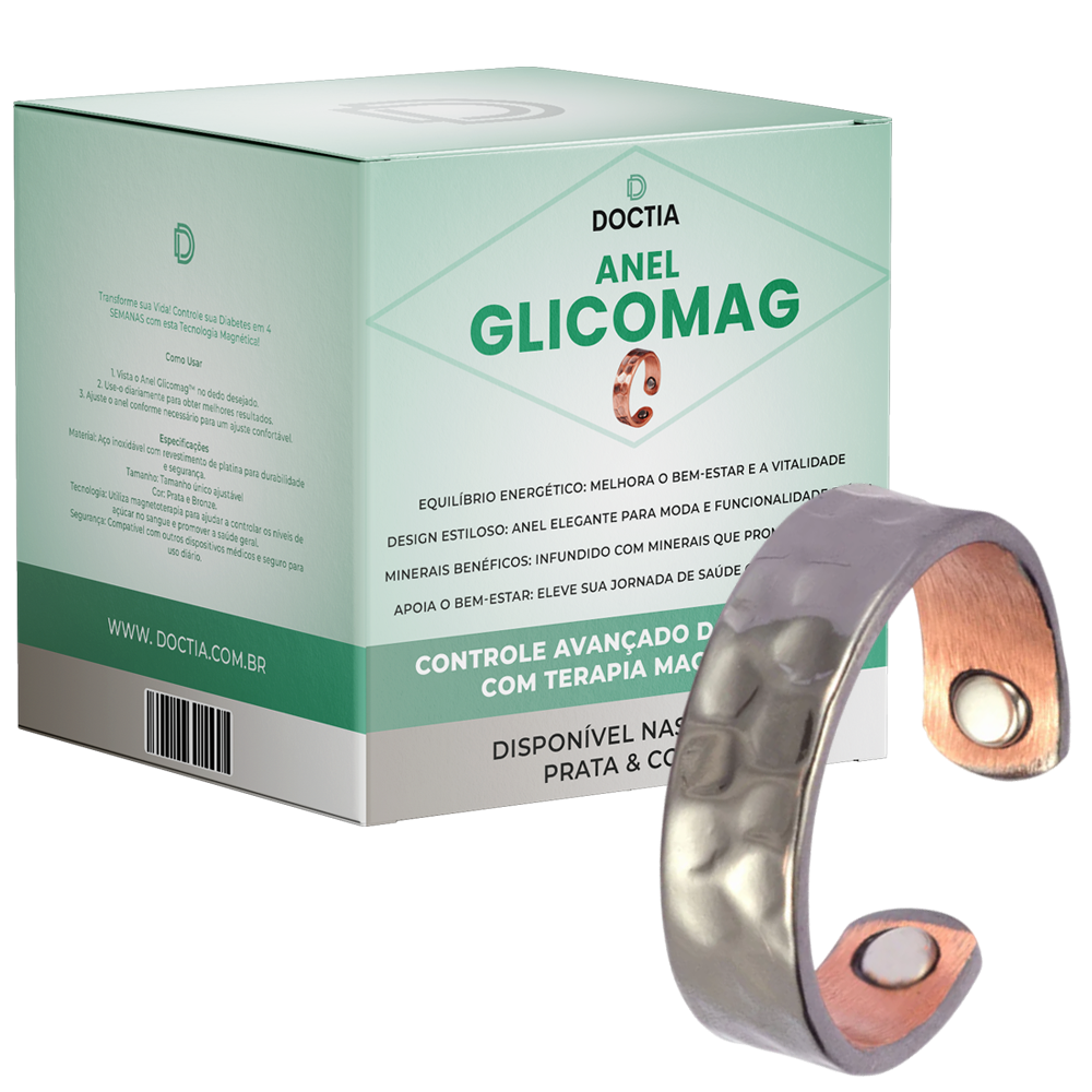 Anel Glicomag™ Controle Avançado da Glicemia com Terapia Magnética (01 Unidade)