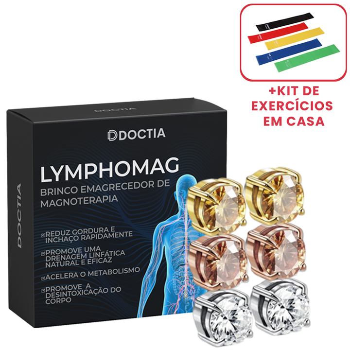 LymphoMag™ Brinco Emagrecedor de Magnoterapia (03 PARES)