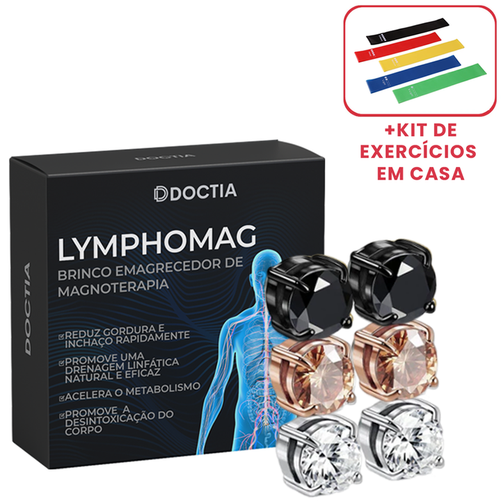 LymphoMag™ Brinco Emagrecedor de Magnoterapia (03 PARES)