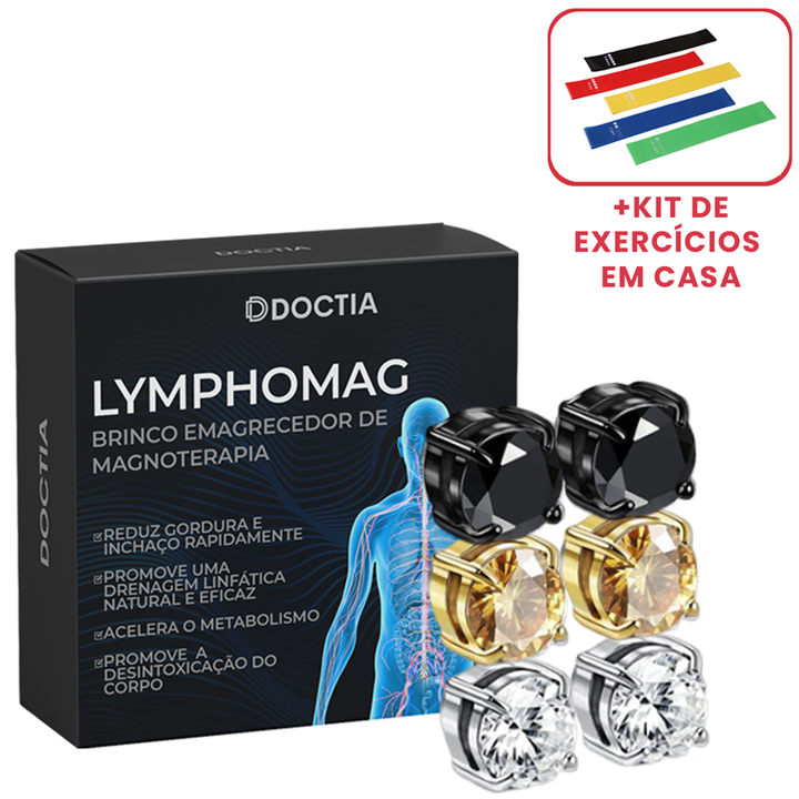 LymphoMag™ Brinco Emagrecedor de Magnoterapia (03 PARES)