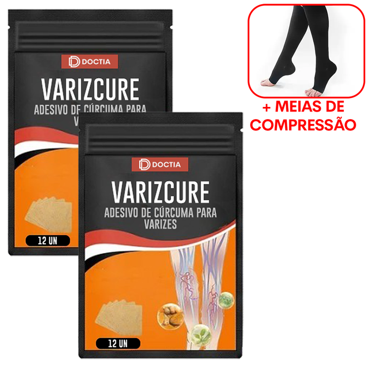 VarizCure™ Adesivo de Cúrcuma para Varizes