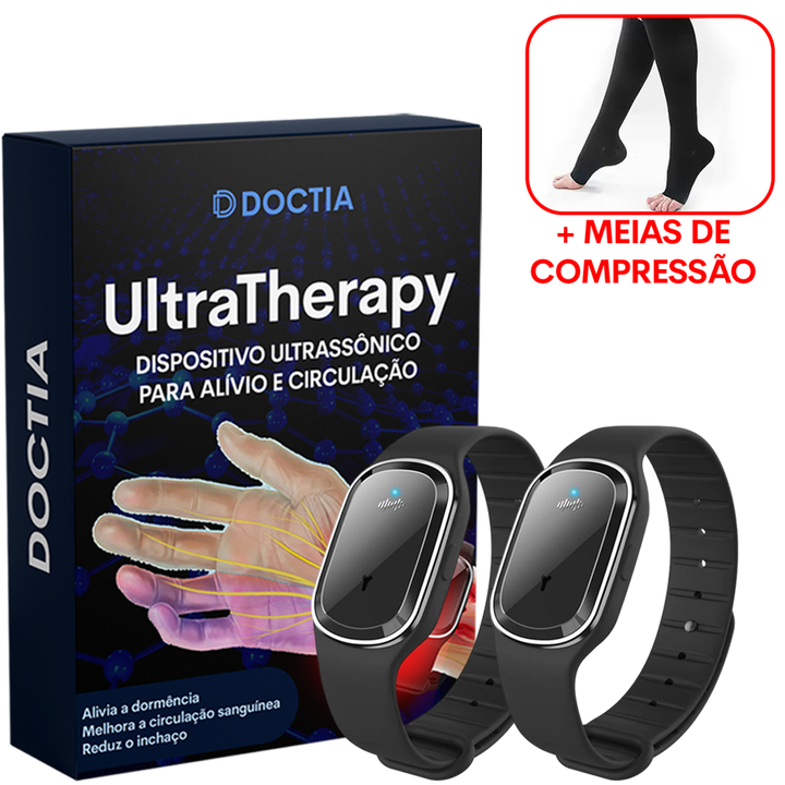 UltraTherapy™ - Dispositivo Ultrassônico para Alívio e Circulação (02 UNIDADES)