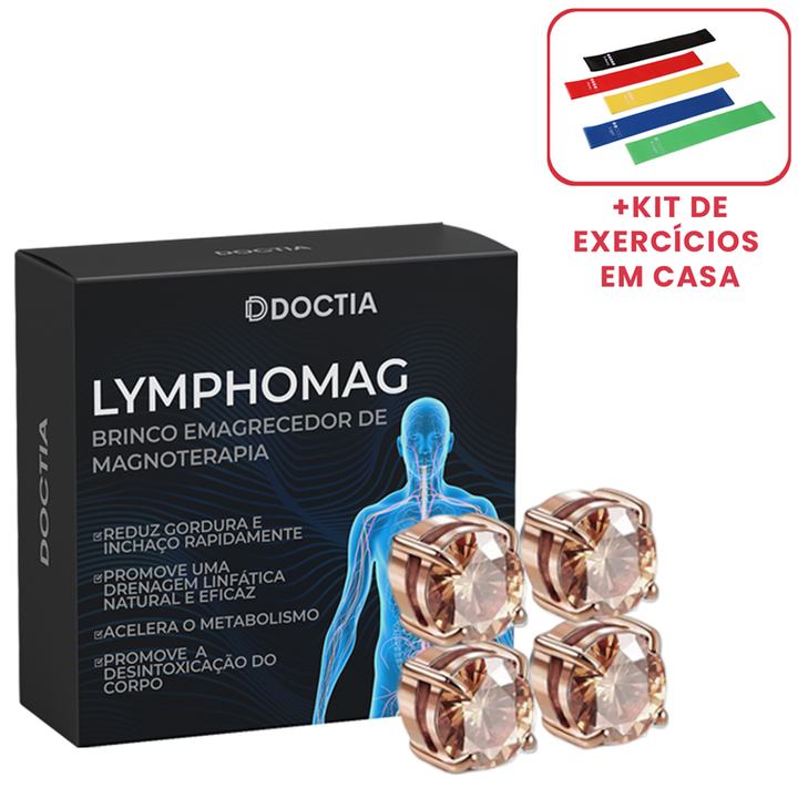 LymphoMag™ Brinco Emagrecedor de Magnoterapia (02 PARES)