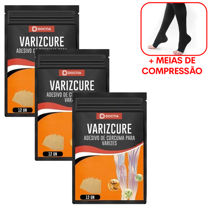 VarizCure™ Adesivo de Cúrcuma para Varizes