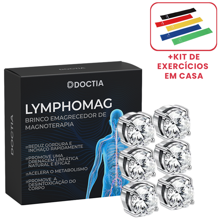 LymphoMag™ Brinco Emagrecedor de Magnoterapia (03 PARES)