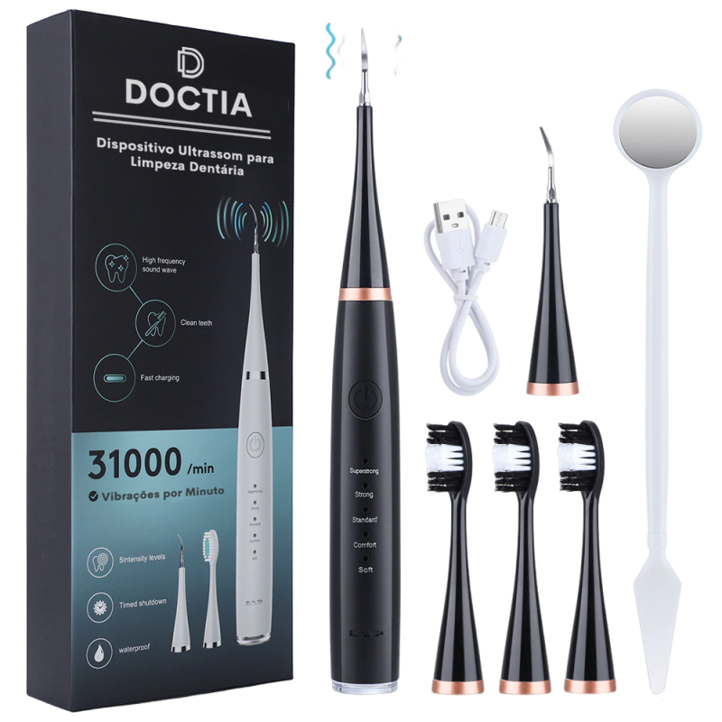 DOCTIA™ Dispositivo Ultrassom para Limpeza Dentária